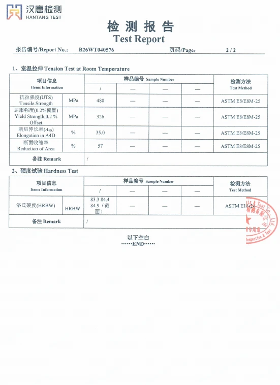 Titanium Mechanical Testing Titanium Mechanical Testing